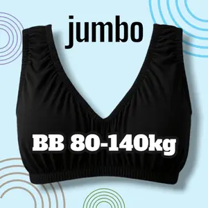 Miniset Tanktop Jumbo Wanita | Fit BB 80–140 kg | Bahan Adem & Super Elastis