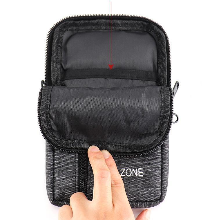 Product Introduction of Waterproof Waist Bag Portable Purse Single/double Layer Outdoor Waist Fanny Pack with Belt Phone Pouch Unisex Purses 11