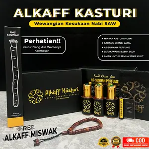 [ALKAFF KASTURI] - MINYAK  KASTURI NO ALKOHOL - FREE ALKAFF MISWAK & KAUKAH