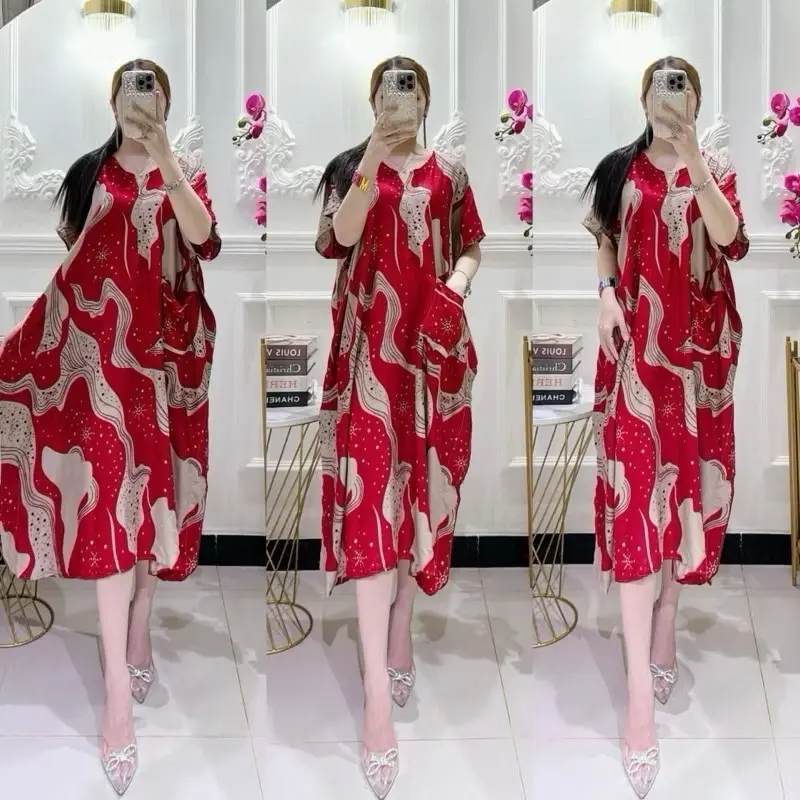 RAJA- paket daster 100 rb 3 pcs motif GELOMBANG series model daster lowo bahan rayon premium adem nyaman di pakai busui friendly 2