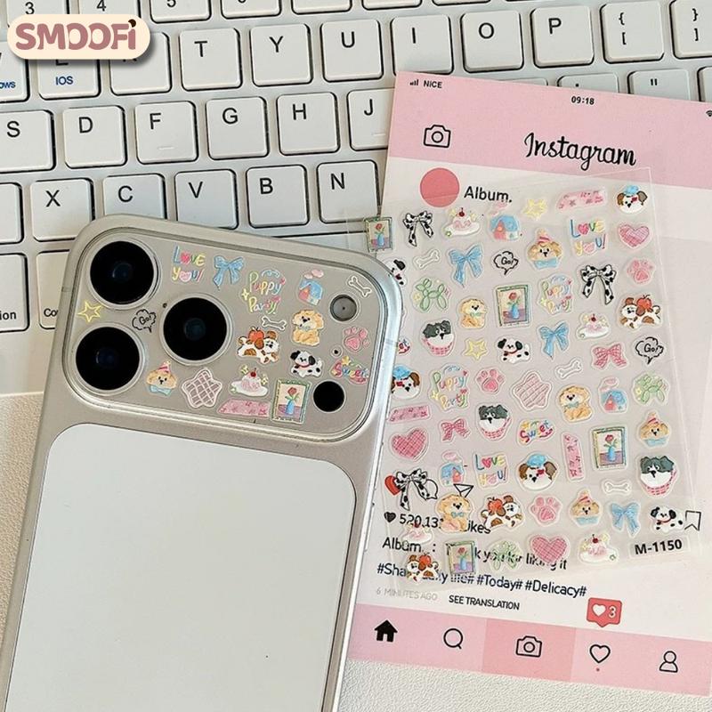 Sticker Nổi Cute SMOOFI Twinkle Dán Ốp Lưng Nail Sổ Tay Nhiều Hình Nhỏ Tự Chọn Tự Phối Chất Liệu Tốt Bền Bỉ Dán Dễ Dàng