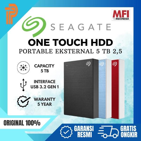 Gambar Seagate One Touch 5TB HDD / Hardisk Eksternal 5TB USB3.0 MFI Garansi Resmi Indonesia 100% ORIGINAL dari t pedia pc Kota Administrasi Jakarta Pusat Tokopedia