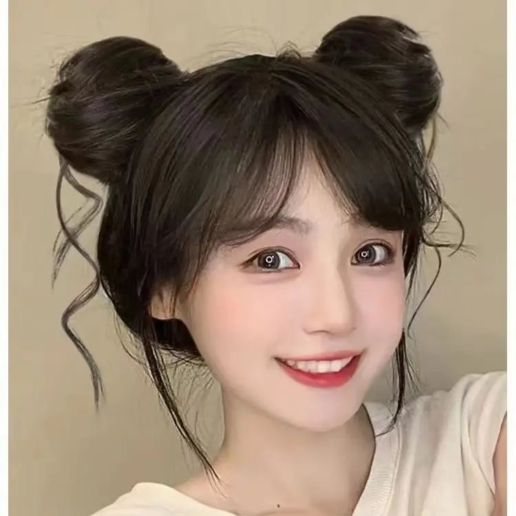 Phụ Kiện Tóc Giả Mới, Chuồng Gà Đài Phun Nước Kiểu Lười Biếng Với Tóc Đuôi Ngựa Cao, Kẹp Tóc Lông Gà Đầu Cầu Lông Cô Gái Nóng Bỏng, Đầu Bóng Nụ Hoa, Dây Buộc Tóc Râu Dài Lông Mịn Tự Nhiên, Kẹp Tóc Đội Đầu Đuôi Gà 8