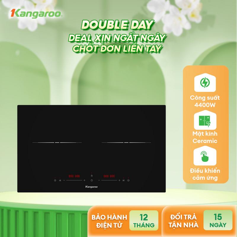 [ IH ] Bếp điện từ đôi Kangaroo KGIC38D1C - công suất 3800W (2 bếp).