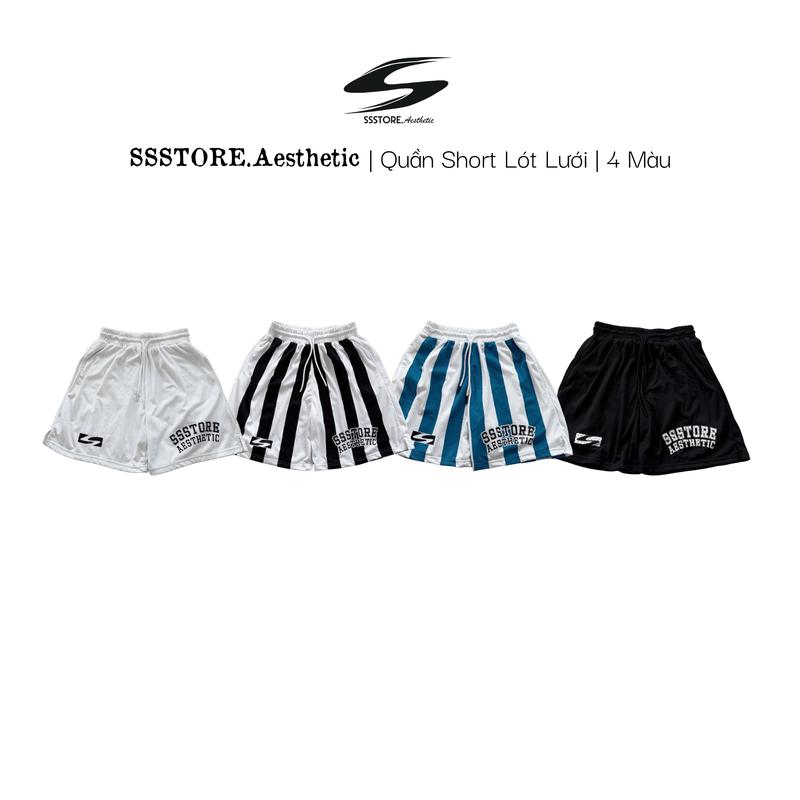 Quần Short Lót Lưới Thể Thao + Áo Thun Kemo Vibes Boxy Nhiều Màu Nam Nữ SSSTORE.Aesthetic
