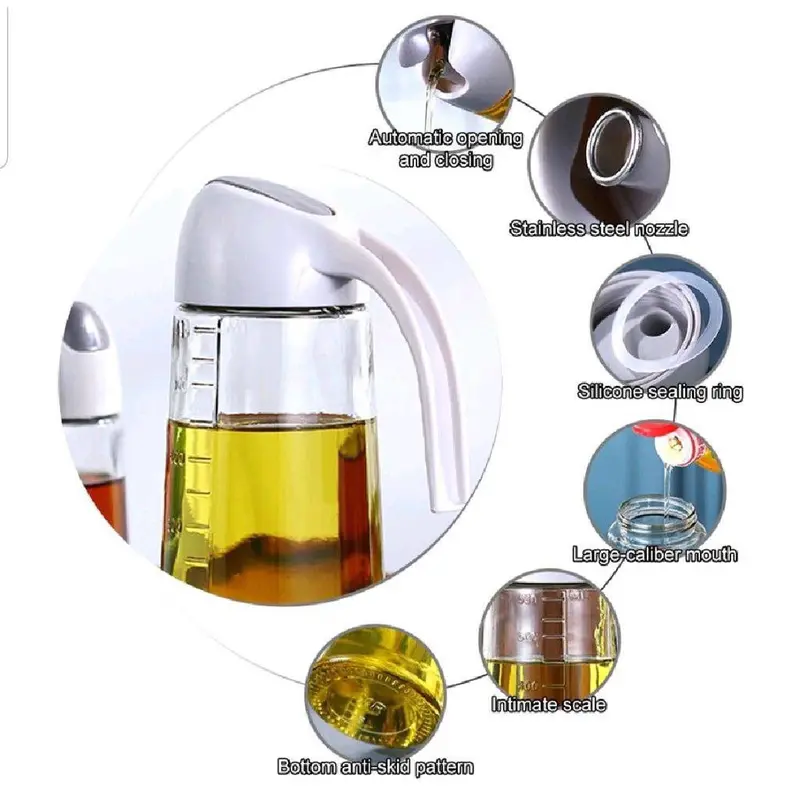 (Free Bubble) Botol Kaca minyak / botol minyak goreng 650 ml / botol minyak spray 5