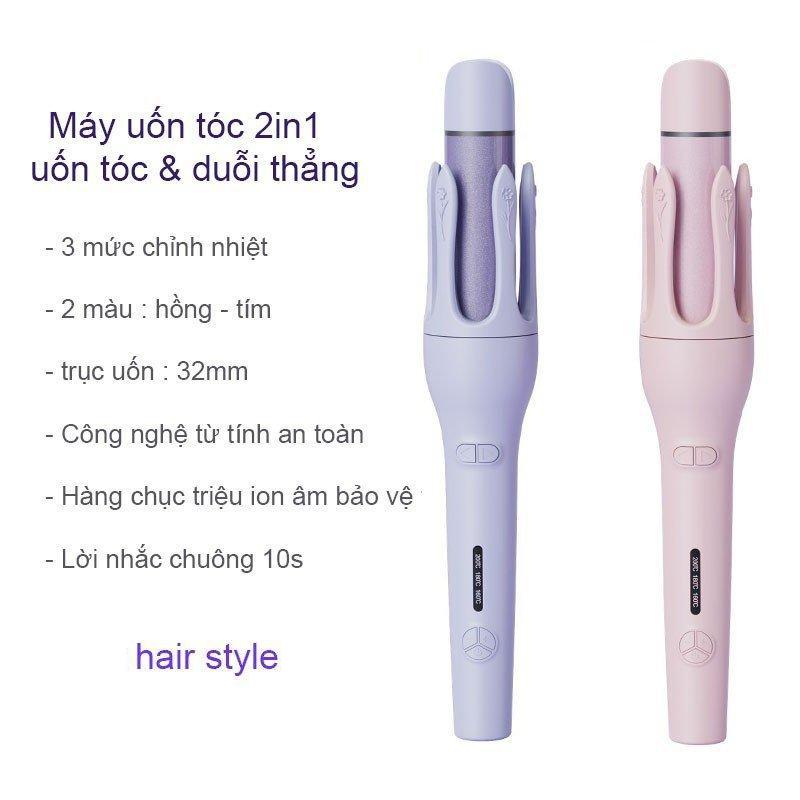 Máy uốn tóc xoăn xoay tự động PRO 2024 trục uốn 28mm chống bỏng, chất liệu gốm sứ cao cấp làm đẹp chuẩn salon 7