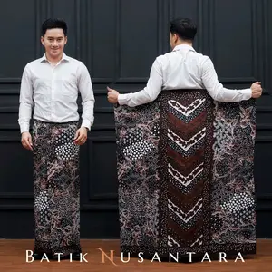 [COD/Best Seller] Sarung Batik Laseman V  Cokelat Gus Iqdam