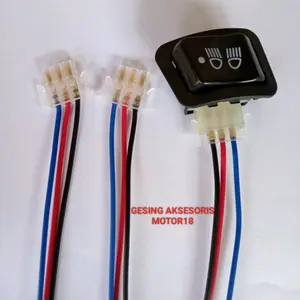 Tombol Saklar Dim On Off + Soket Kabel Tombol Dim 3 Titik Vario Revo Abs Motorcycle Aksesoris