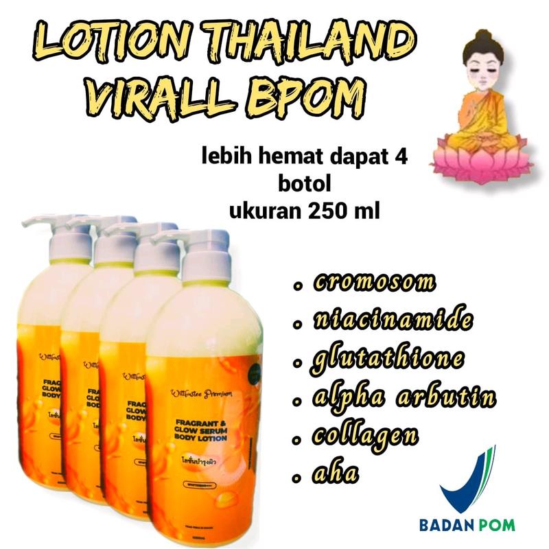 Hb Thailand dapat 4 ukuran 250ml,hb whitening pemutih badan,hb Thailand bpom, memutihkan kulit dan melembabkan 2