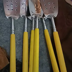 Spatula Set Isi 6 Gagang Kuning Spatula Lubang Spatula Buntu