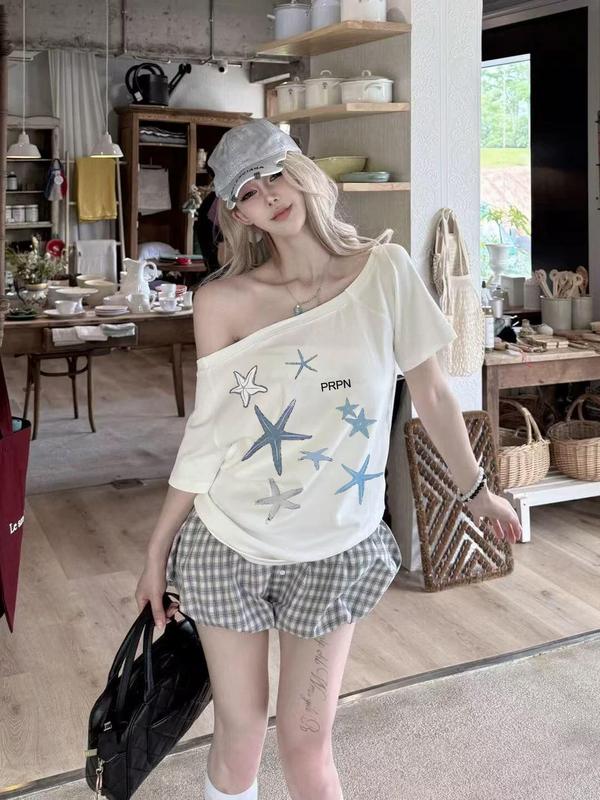 Áo nữ trẻ hóa, áo gợi cảm size lớn cho người mập, áo trễ vai nữ kiểu đơn giản nhiều màu, vải mặc thoải mái phong cách Hàn Quốc, nhiều size lựa chọn | Trang phục nữ
