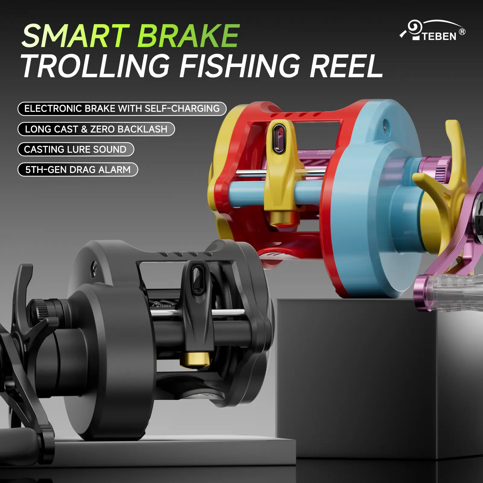 TEBEN Kekili Drum Reel LiteSpin DC with Smart Electronic Brake