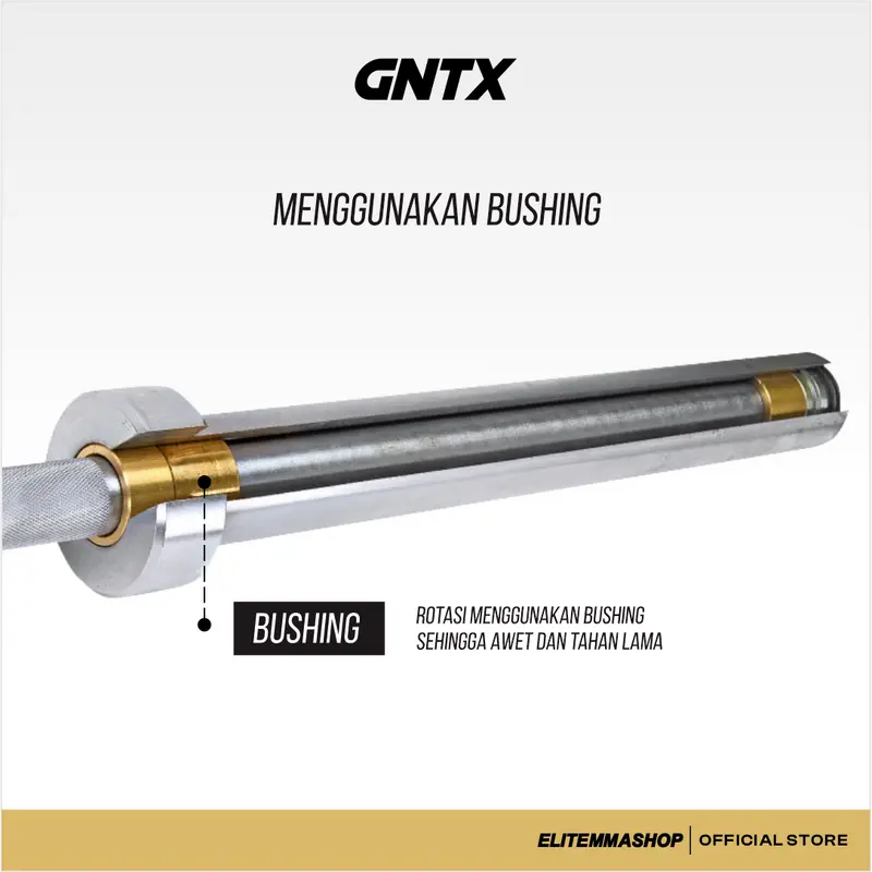 GENETIX FIT Eazy Curl Bar Barbell Untuk Pemula 2