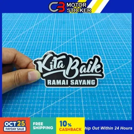KITA BAIK RAMAI SAYANG STICKER / M160 - TikTok Shop Malaysia
