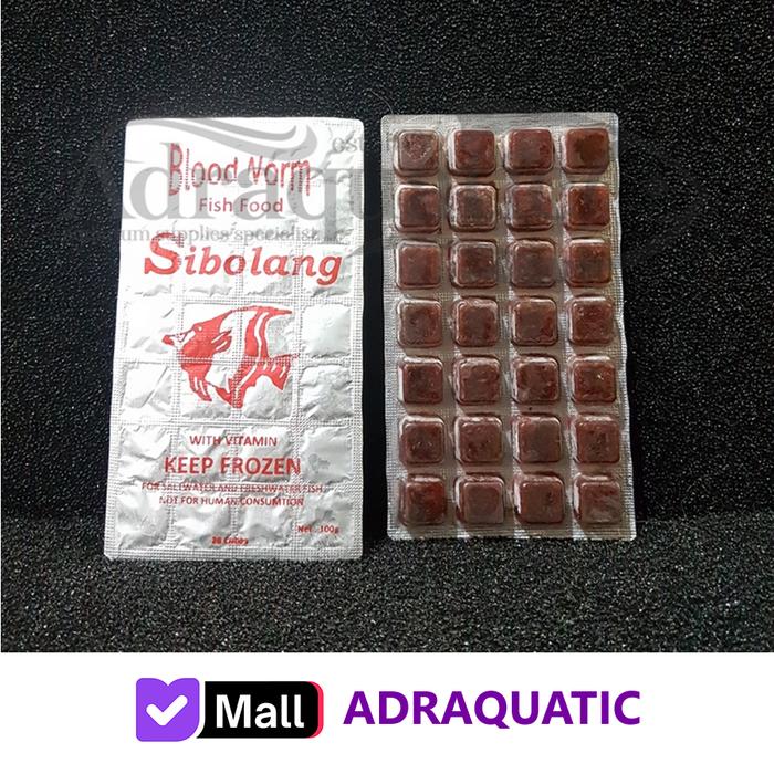 Gambar CACING BEKU SIBOLANG 100GR CABEK ES FROZEN BLOODWORM PAKAN IKAN dari ADRAQUATIC Kota Bandung Tokopedia