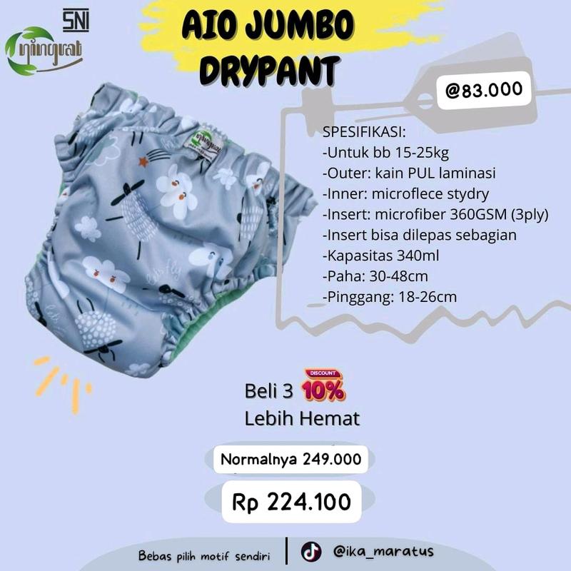 NINGRAT AIO JUMBO DRYPANT SNI 0