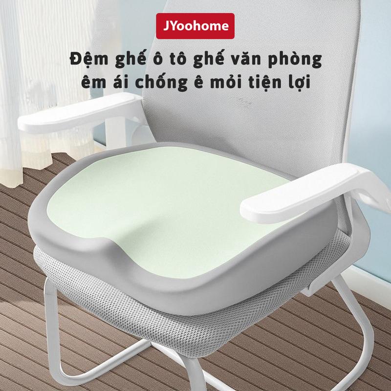 Đệm Ngồi Cao Su Non Êm Ái Chống Ê Mỏi Mông JYoohome Nệm Lót Ghế Dùng Trong Văn Phòng Học Tập