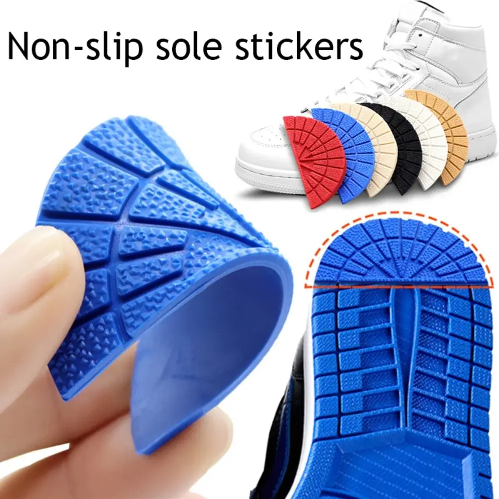 1pair Quality Shoes Patch Outsole Sole Protectors Wear-resistant Rubber Soles Stickers Anti-Slip Shoes Repair Self Adhesive Stickers Shoe
