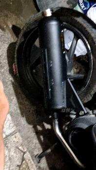 Product Review of Knalpot Standar Racing Original GOLD EXHAUST Full Aksesoris Tameng Air Blade Gen 2 Bass Adem untuk Motor Vario, Beat, Nmax, Aerox, PCX Motorcycle Motorcycle shijiro Kamera from g**y n**m 0