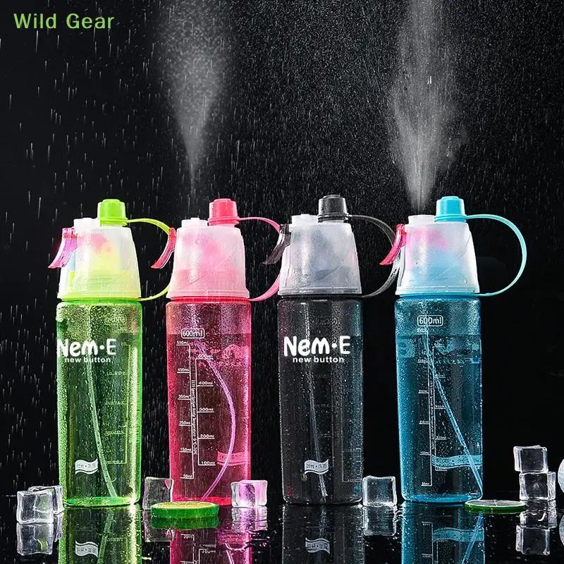 2 Trong 1 Thể Thao Dưới Nước Chai Với Chức Năng Phun 600Ml BPA FREE Xách Tay Chai Cho Đi Xe Đạp Chạy Tập Luyện Du Lịch