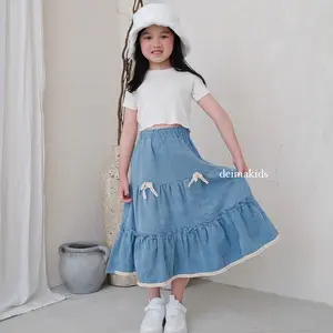 PRINCESS AURORA SKIRT by deimakids - Rok Jeans Coquette by deimakids Anak Perempuan 6-10 tahun