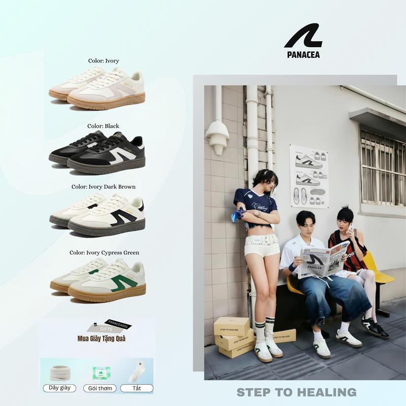 Sneaker Nam Nữ Unisex Panacea Noissi - Full màu - Basic Năng Động Đế Bằng Size 36-44 Giày Thoải Mái Phù Hợp Đi Chơi Đi Làm