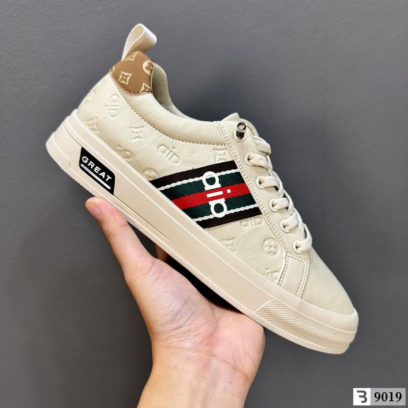  Giày da nam aia họa tiết vân chìm cao cấp mã 9019 giày nam đế bệt sneaker nam smart giày đế cao su đúc dây co giãn. 