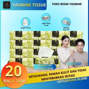 [Harga kejutan]Yasmine Tisu 20 PACK 360 helai 3 ply harga promo murah gratis ongkir bisa cod tisu kering murah promo tissue murah facial tissue tisu dapur