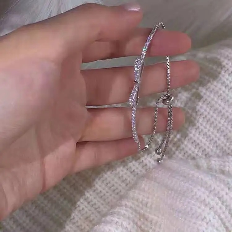Gelang Serut Wanita Korea: Korean Trendy Serut Pita Silver - Gelang Kekinian Gift Idea GSM0006 Bracelets 5