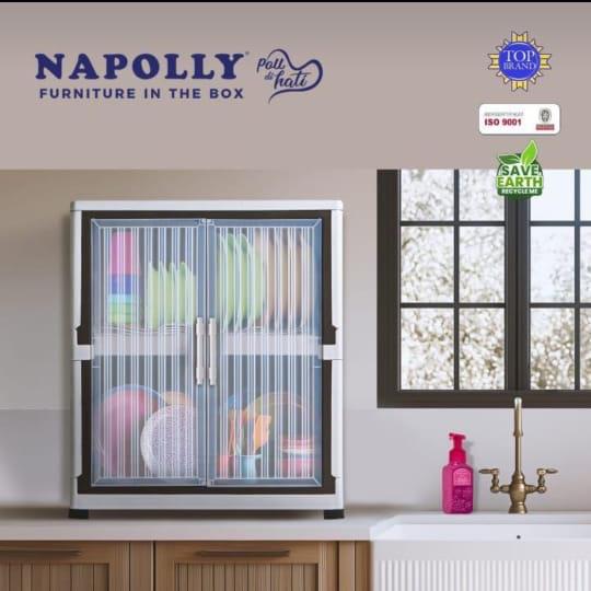 NAPOLLY Rak Piring Lipat NR-02 TP | Rak Piring Lipat Napolly | Rak Piring Plastik Anti Karat | Rak Penyimpanan Dapur 5