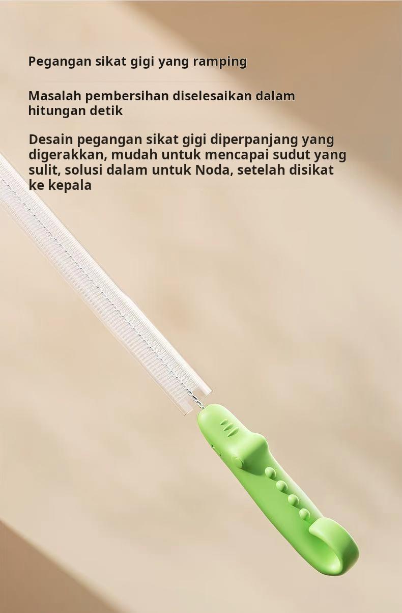 【Diskon 50% selama Ramadan】Sikat botol, sikat sedotan, sikat , sikat gelas. Cocok untuk membersihkan gelas kaca dan botol bayi. dot pembersih set minum Susu Bottle Brush Cuci Pencuci