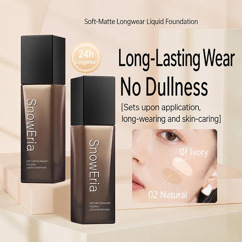 【Flicker】Kem nền Soft Veil lâu trôi – Che khuyết điểm, kiểm soát dầu, dưỡng ẩm,…