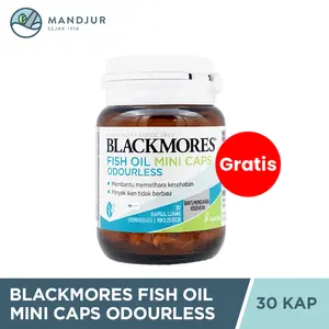 Free Gift Blackmores Fish Oil Mini Caps Odourless 30 Kapsul Lunak