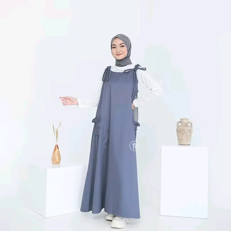 NisOutfit>> overall Keiko+untuk ootd harianmu+overall koren style+terdapat Pita dibagian talinya Wanita Katun Casual 5