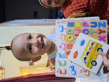 Product Review of WD Puzzle Hijaiyyah danChunky Puzzle Anak Kayu 3D Puzzle Huruf dan Angka Jigsaw Wooden Edukasi BISA COD from T**🌵 0