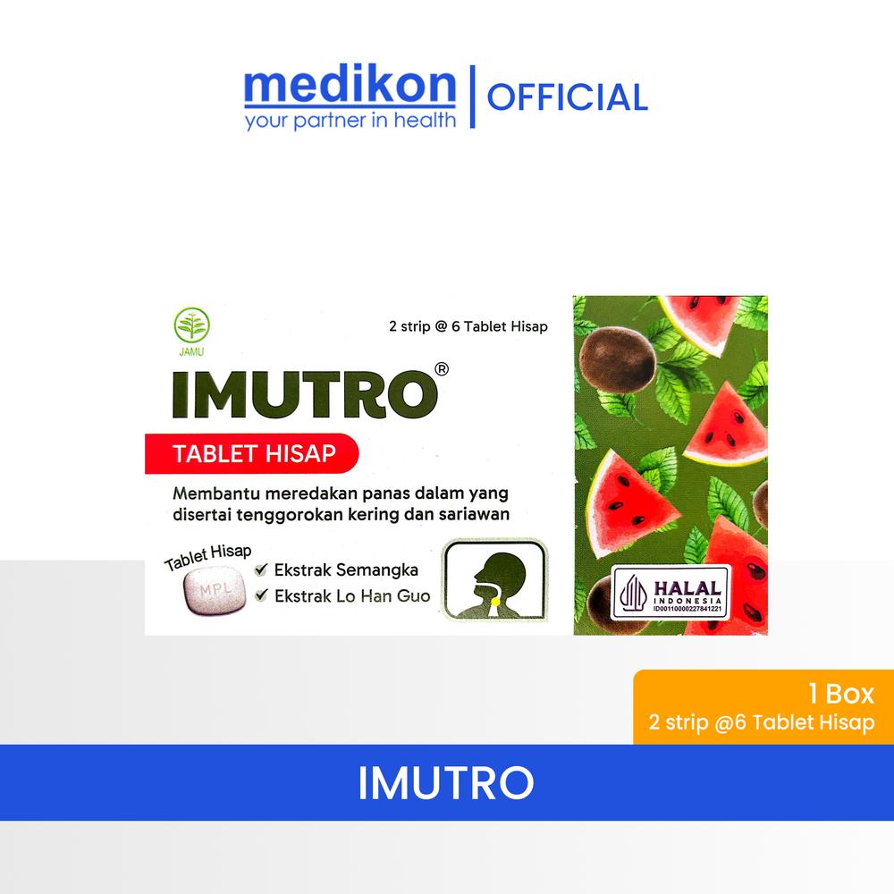 Medikon Imutro Tablet Hisap Ekstrak Semangka & Lo Han Kuo (2 Strip x 6 Tablet)