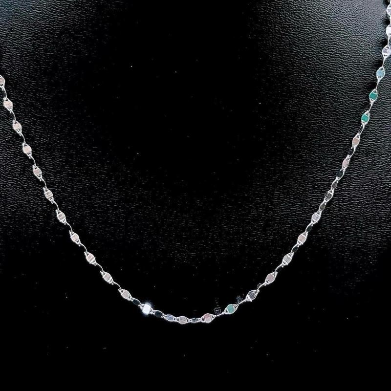 Dây Chuyền Bạc Lá Me Trơn Lâm Thư Jewelry - DC79