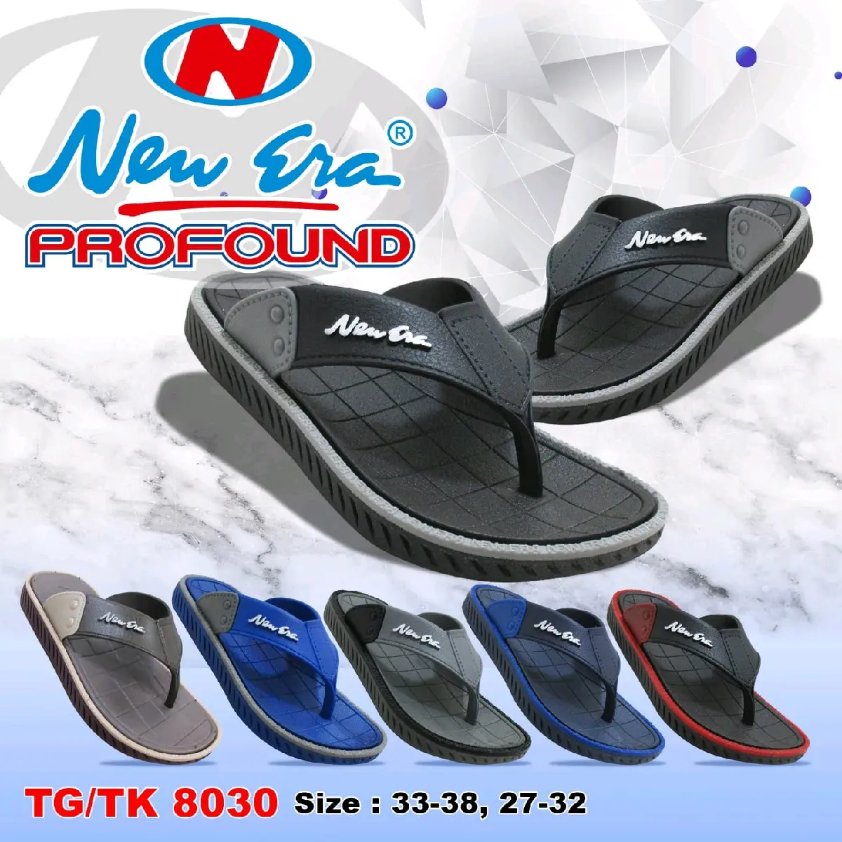 Sandal New era TK/TG 8030 Bisa di pakai dari usia 3thn - 12thn