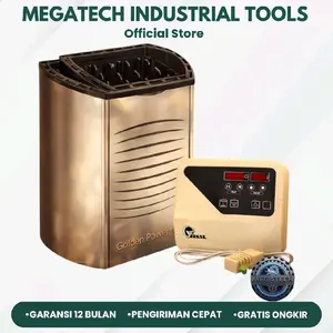 Sauna Heater Electric Golden Power 10.5KW 380V | Tungku Sauna Stainless Steel Digital Control | Made in Japan Tatto