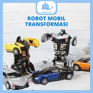 Mainan Mobil Transformasi Robot-Mobil Robot Transformasi Anak Berubah Bentuk-Mainan Mobil Anak Laki-Laki-Mainan Mobil Robot Transformers Deformation
