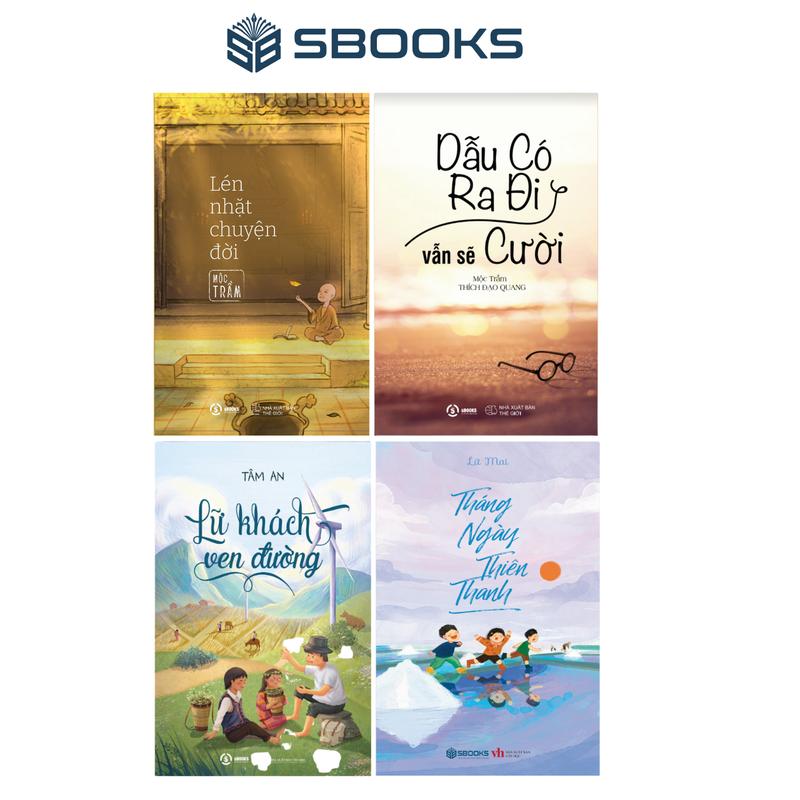 Sách - Combo 4 Cuốn Lén Nhặt Chuyện Đời + Dẫu Có Ra Đi Vẫn Sẽ Cười + Lữ Khách Ven Đường + Tháng Ngày Thiên Thanh Sbooks