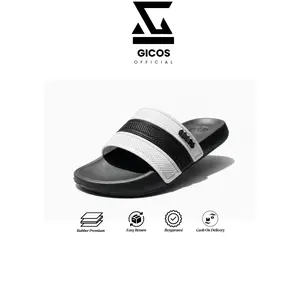 GICOS Sandal Slide YAMA01 - Empuk Anti Slip Ringan Unisex Pria & Wanita Cocok untuk Kerja Jalan Santai Traveling Outdoor sendal kasual slide in black smith antiselip elegant slippers selop fleksibel sliders