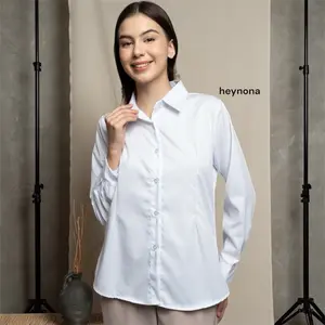 Kemeja Ospek - Kemeja Putih Ospek Wanita - Kemeja Kerja Wanita - Atasan Kemeja Ospek Putih