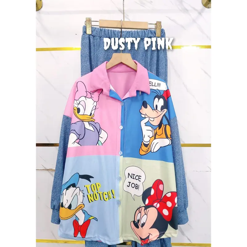 YM 753 - yimie fashion setelan oneset wanita dewasa - set dona & celana cutbray & #setelan #tiktokshop #outfit #oneset #cucigudang Baju Wanita Motif Atasan Oversize Panjang Katun Kaos Linen Rayon Bawahan cuci kering xxl 4