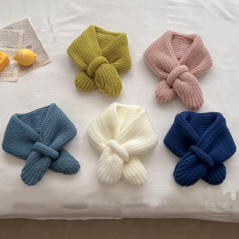 Khăn Quàng Cổ Dệt Kim Màu Pastel Cho Bé, Khăn Quàng Cổ Ấm Áp Cho Trẻ Mới Biết Đi, Bé Trai Và Bé Gái, Thoải Mái Và Mềm Mại, Khăn Quàng Cổ Chéo Cho Trẻ Em, Mùa Thu Và Mùa Đông