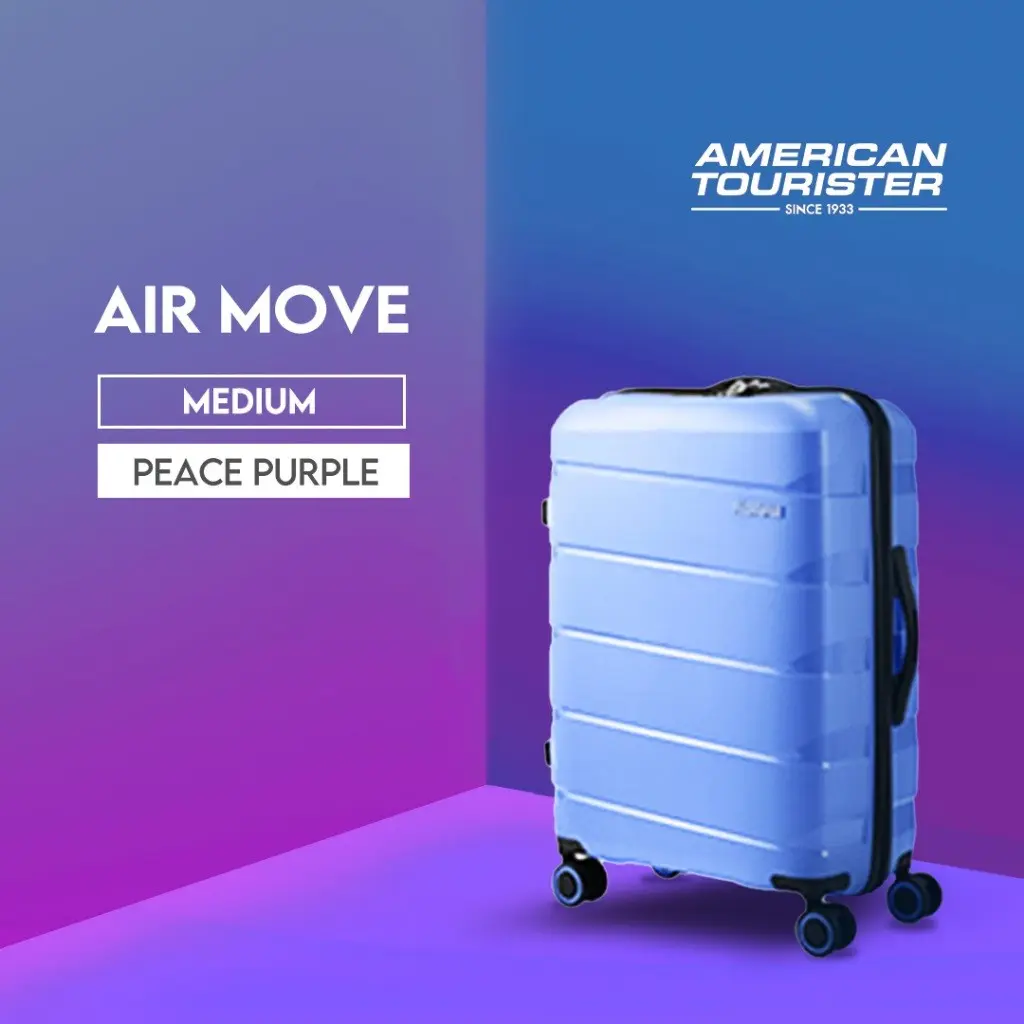 American Tourister Koper Hardcase Air Move Medium 24 inch-Peace Purple