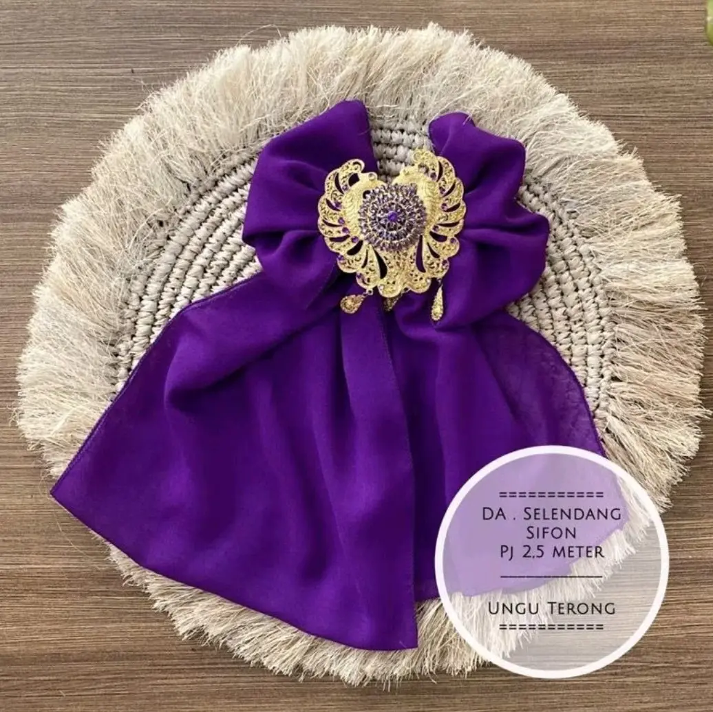 Selendang Sifon | Selendang Bali | Selendang Kebaya | Selendang | Selendang Chiffon