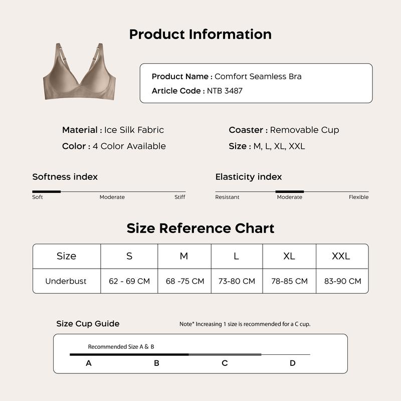 Nathalie V-Neck Seamless Bra NTB 3487 1