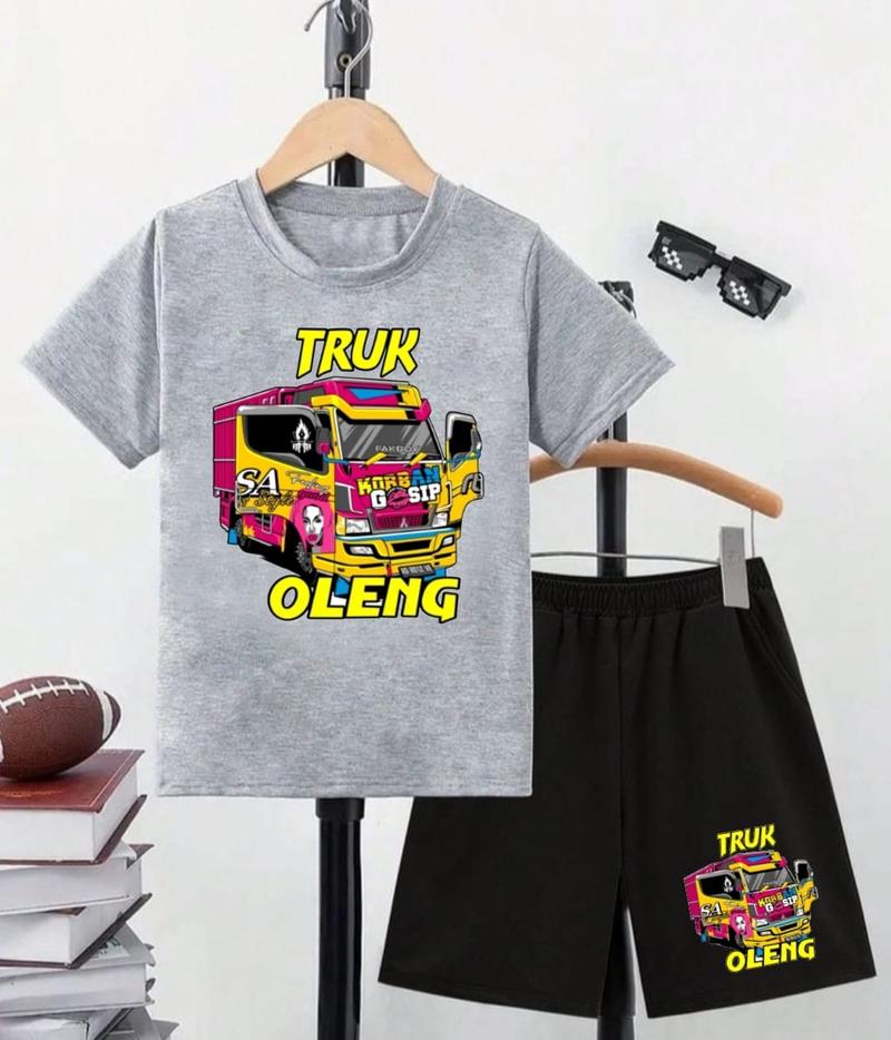 Product Introduction of SETELAN ANAK LAKI-LAKI TRUCK OLENG 1-8 tahun 2